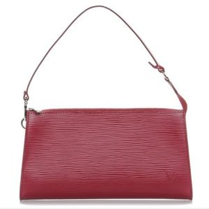 Louis Vutton Epi Pochette Accessories Fuchsia
